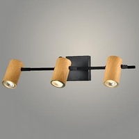 Спот 22470/3 WOOD+BK дерево/черный 3x25W GU10 h130, WAN23