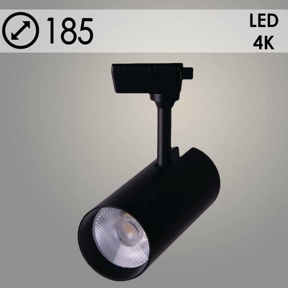 Светильник трековый Росток GD183 30W BK черный LED 4000K, SB23