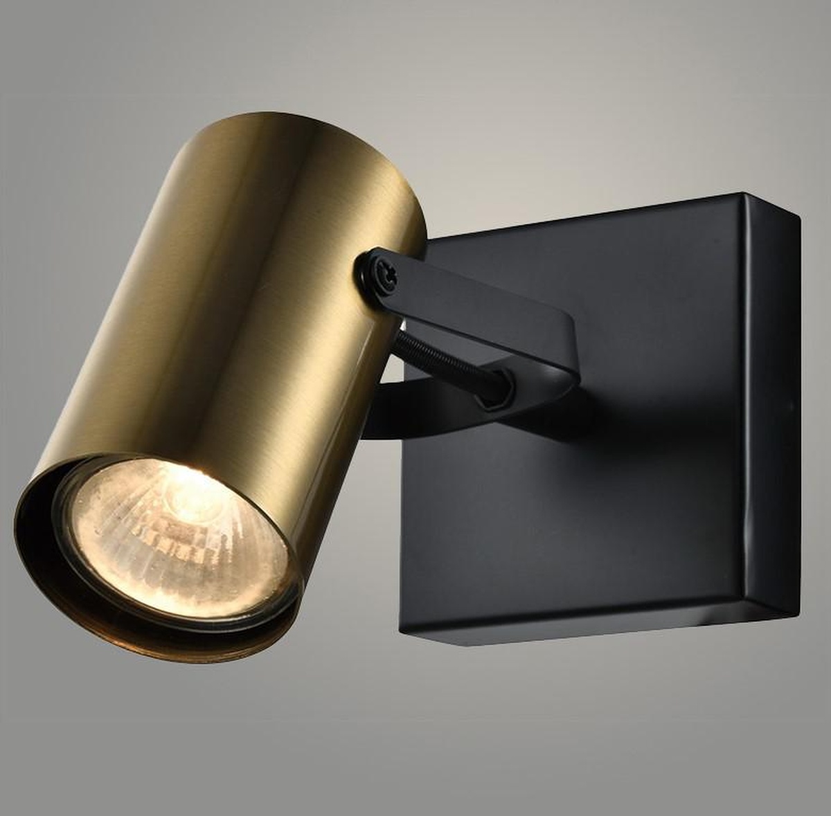 Спот 22470/1 BRASS+BK латунь/черный 1x25W GU10 h130, WAN23