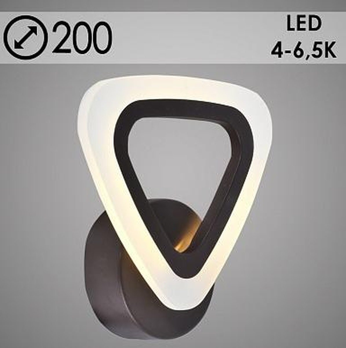 Бра LI8856/1B COF кофе LED 12W 4000-6500K d200,HN20