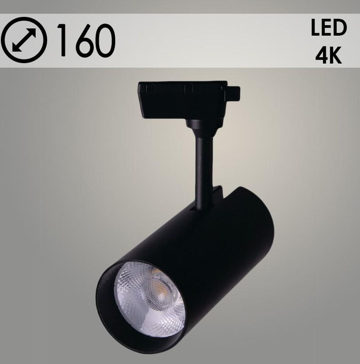 Светильник трековый Росток GD183 20W BK черный LED 4000K, SB23