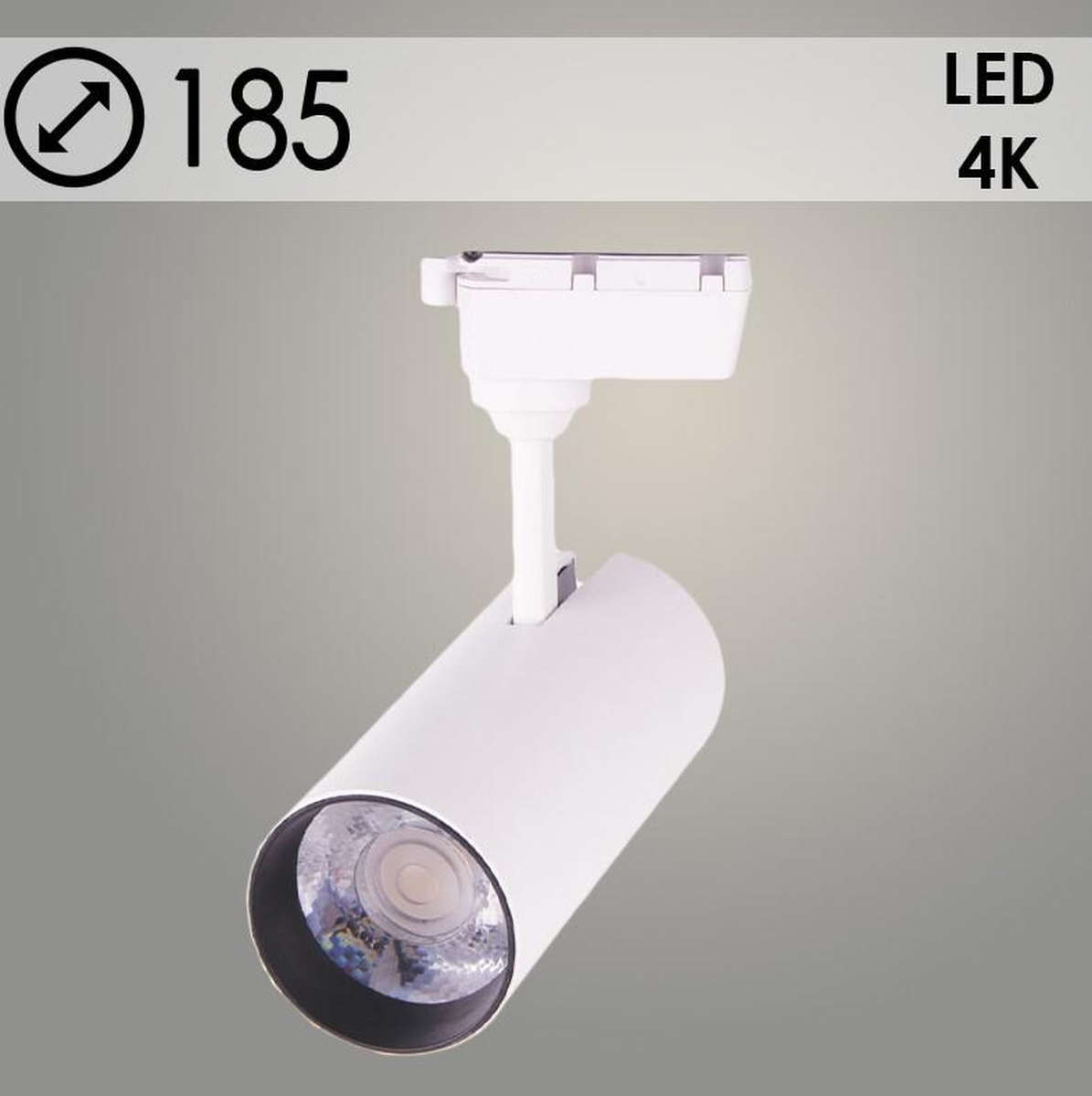 Светильник трековый Росток GD183 30W WH белый LED 4000K, SB23