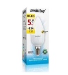 Светодиодная  Лампа Smartbuy-C37F-05W/3000K/E14 FIL
