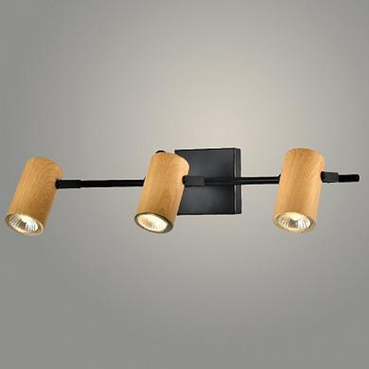 Спот 22470/3 WOOD+BK дерево/черный 3x25W GU10 h130, WAN23