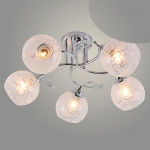Люстра XA1518B/5 CR хром 5х60W E27 d560 h240, HN23