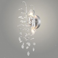 Бра 40225/2W SL серебро/хрусталь 2x60WE14h378, SJNG23