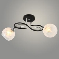 Люстра XA1455B/2 BK+CR черный/хром 2х60W E27 d540 h240, HN23