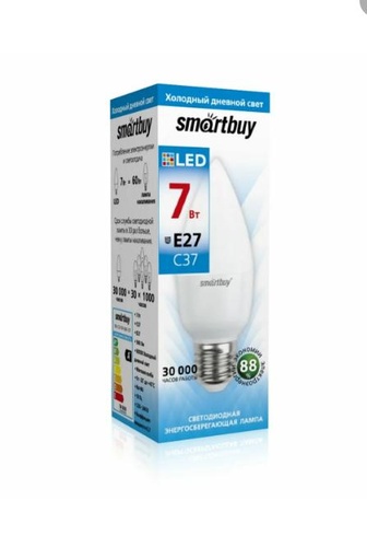 Светодиодная Лампа Smartbuy-C37-07W/6000