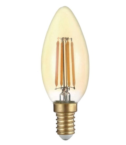 ТН-В2114 Лампа светодиодная Hiper THOMSON LED FILAMENT CANDLE 7W 695Lm E14 2400K GOLD
